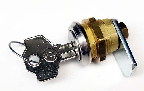 RICAMBI - Serratura con chiave codificata per apparecchiature in PVC della GISA (COD. 16KD1US90)