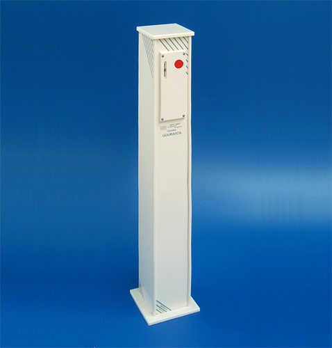 Colonna bassa con gettoniera per il controllo bagno o bagni - mod. GIAMAICA14  (COD. 19920000)